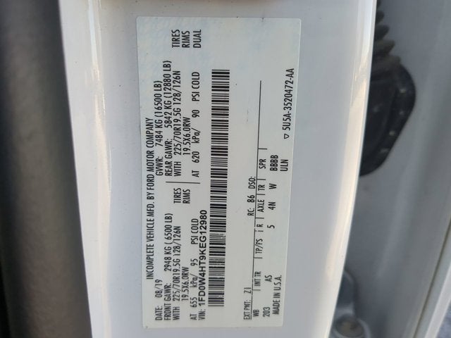 2019 Ford F-450 Chassis XL