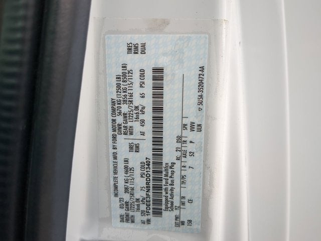 2024 Ford E-350 Cutaway E-350 SRW 138" WB