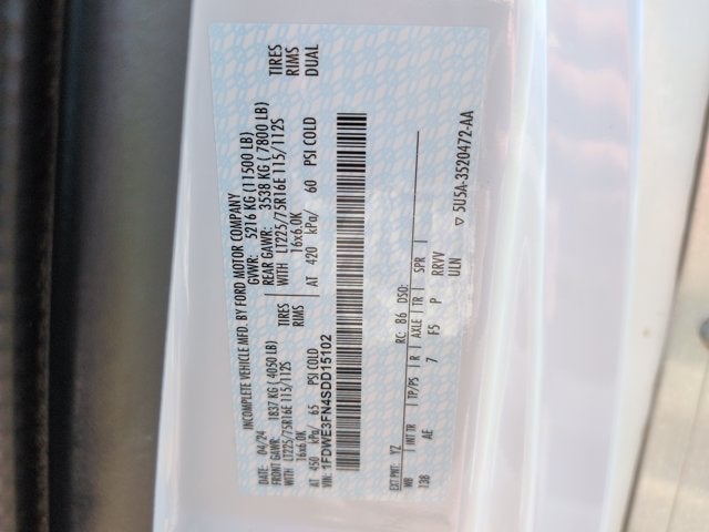 2025 Ford E-350 Cutaway E-350 SRW 138" WB