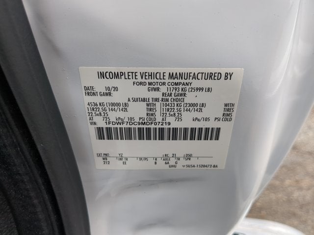 2021 Ford F-750 Diesel Base