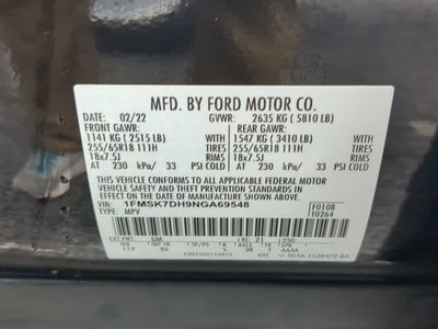 2022 Ford Explorer XLT