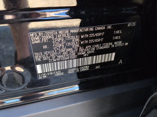 2025 Toyota RAV4 XLE