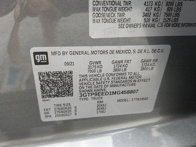 2021 GMC Sierra 1500 AT4