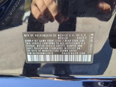 2022 Volkswagen Jetta SE