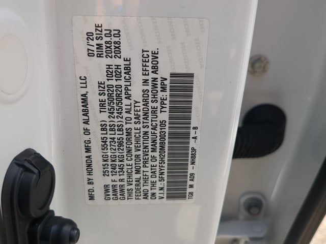 2021 Honda Pilot Special Edition
