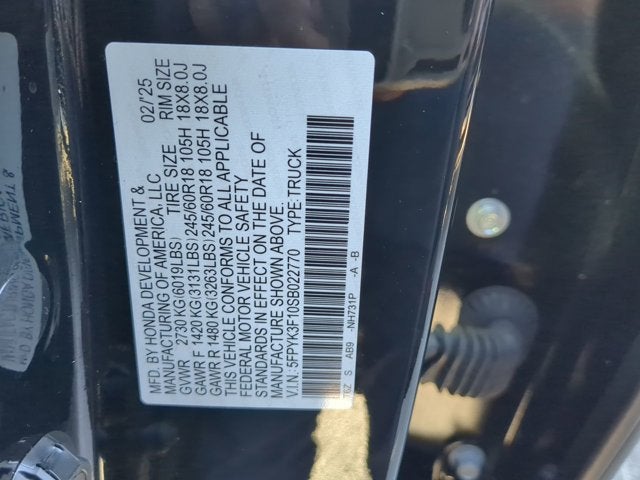 2025 Honda Ridgeline Sport