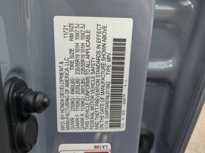 2022 Honda Cr-V Hybrid Touring