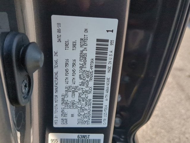 2018 Toyota Tacoma SR