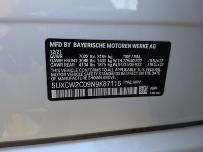 2022 BMW X7 xDrive40i