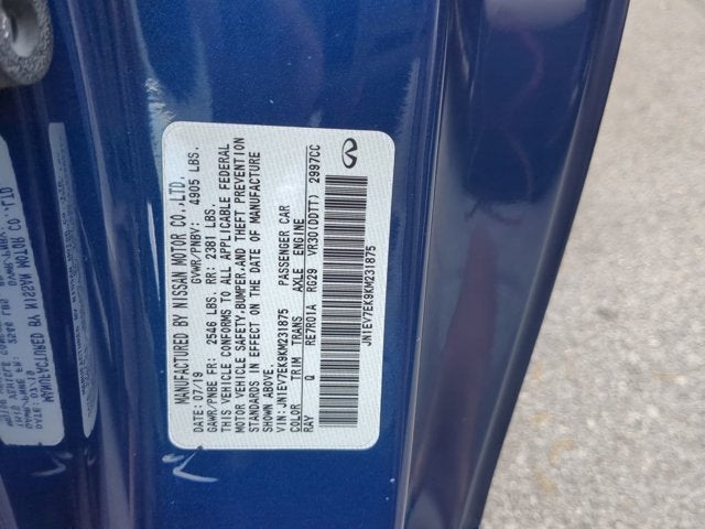 2019 INFINITI Q60 3.0t LUXE