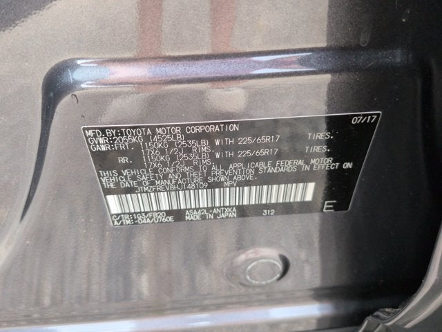 2017 Toyota RAV4 LE