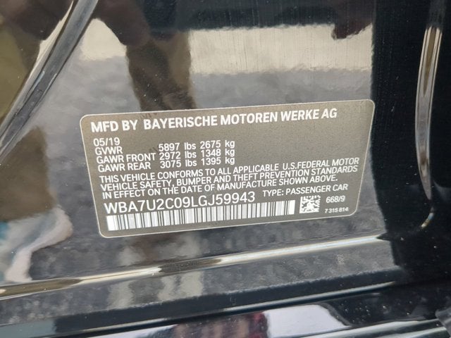 2020 BMW 750i 750i xDrive